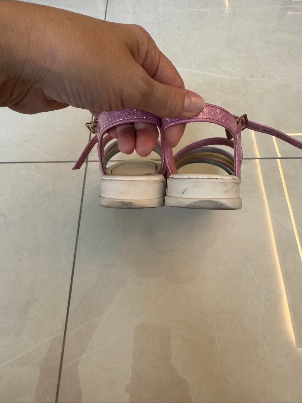 Calçados Bibi Mini Me Colour Glitter Sandals